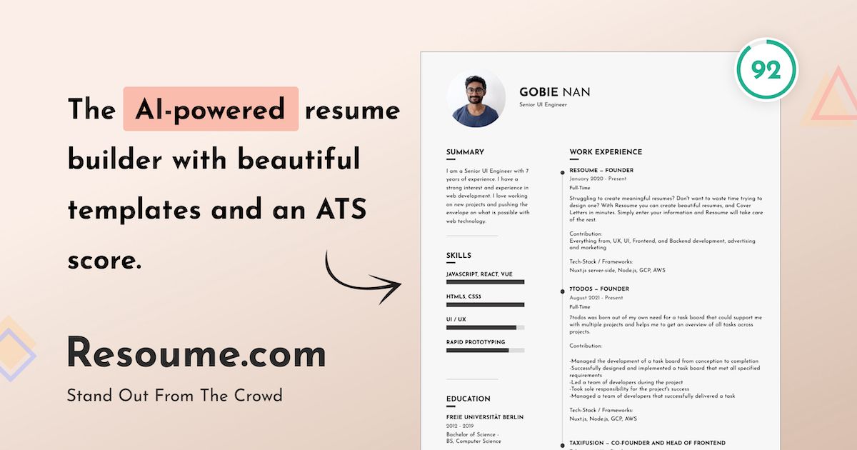 Read more about the article Elevate Your Job Hunt: Crafting a Standout Resume with Resoume